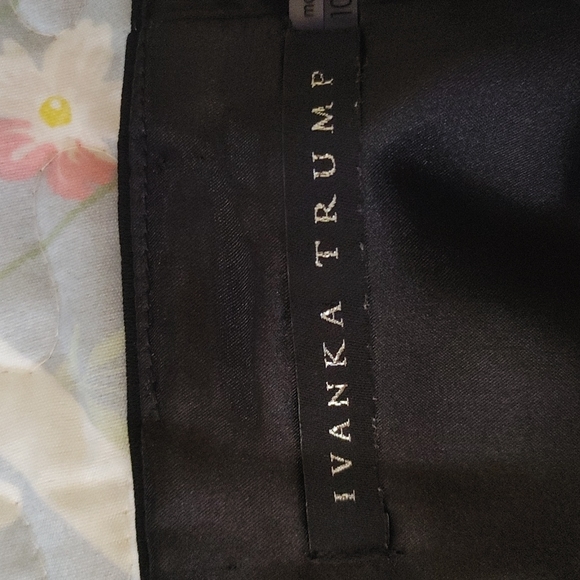 NWT IVANKA TRUMP IVORY & BLACK SKIRT SZ 10 - Picture 5 of 9